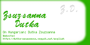 zsuzsanna dutka business card